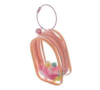 Hemobllo Bolsa Transparente para Muñecas Mini Bolsa PVC para Exhibición y Almacenamiento con Campana y Anillo para Proteger y Mostrar Figuras Pequeñas