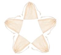 Hemobllo Bolsas de Burbujas de Jabón de Lino y Algodón 5 Piezas Bolsas Exfoliantes para Ducha y Baño para Jabón Reutilizable Suavizante y Exfoliador Corporal Accesorios de Baño