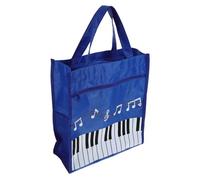 Hemobllo Bolso Tote Music Note para Almacenaje de Libros Musicales con Asa Diseño Chic y Práctico para Mujeres y Niñas Ligero y Portátil Azul
