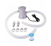 Hemobllo Bomba Piscina Eléctrica Filtro Desmontable para Limpieza y Circulación Bomba Filtro Agua para Piscinas Familiares Fácil y