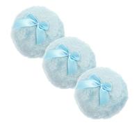 Hemobllo Borla Pequeña para Empolvar el Cuerpo 3 Piezas de Felpa Delicada Lazo de Seda, Resistente y Cómoda para Uso en Salón o Cesta de Baño