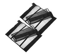 Hemobllo Botas Antimoscas De Malla Transpirable para Caballos, Protectores para Patas, Conjunto De 4 Piezas Negras, Protección contra Mosquitos para Pastos y Rutas, Suministros para Caballos