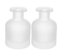 Hemobllo Botellas Difusoras Vacías de Cristal, 2 Piezas de 150 Ml, Varillas, Ideales para Fragancias y Aceites Esenciales en Espacios Pequeños y Escritorio