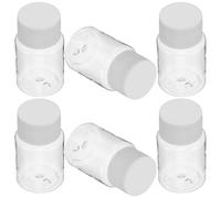 Hemobllo Botellas Transparentes de Plástico Tapa 6 Unidades 30 Ml para Almacenaje de Líquidos y Medicamentos en Uso Diario y Transporte