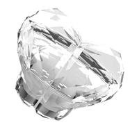Hemobllo Botón de Presión para Cisterna de Inodoro con Diseño Forma de Corazón Transparente Compatible Mayoría de Modelos Fácil Instalación para Uñas Largas y Decoración Elegante de Baño