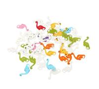 Hemobllo Botones de Madera Decorativos de Dinosaurio 100 Unidades, Cierres de Costura Creativos para Manualidades y Proyectos de Costura, Tamaño Pequeño, Color Natural, Ideales para