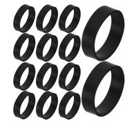 Hemobllo Bridas Reutilizables de Silicona Negras para Cables, 15 X 5 X 1 Mm, 1000 Unidades, Bandas Elásticas para Organización de Cables de Datos y Eléctricos en Oficina y Hogar