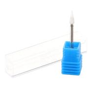 Hemobllo Broca Cabezal Cuarzo y, para Azul para Manicura Uñas de Pedicura Redondeado para Proteger la en Uñas Acrílicas y