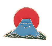 Hemobllo Broche De Aleación De Zinc De Dibujos Animados Estilo Japonés, Broche Sencillo Para Mujer y Niña, Accesorio Para Fiesta y Mochila, Diseño Fuji San Color Brillante
