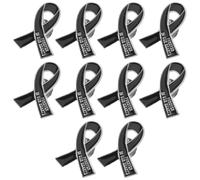 Hemobllo Broche de Recuerdo con Lazo Negro 10 Piezas Pin Metálico para Mujer Insignia Conmemorativa para Sombreros Mochilas y Ropa Accesorio Simbólico para Eventos y Ceremonias