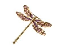 Hemobllo Broche Diseño Delicado y Elegante Esmaltado de Libélula Aleación Resistente para Mujer Adecuado para Combinar Sombreros o Trajes