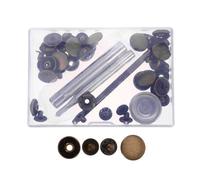 Hemobllo Broches de Presión Metálicos de Aleación Accesorios de Instalación Juego de 12 de 15mm para Ropa y Cinturones para Proyectos de Costura y Reparación