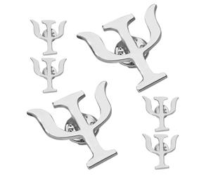 Hemobllo Broches de Solapa Símbolo de Psicología 6 Piezas de Aleación Plateada Pin Vintage para Mujer Accesorio Formal y Obsequio para Psicólogos y Estudiantes de Psicología