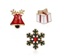 Hemobllo Broches Navideños para Decorar Ropa de Aleación Ligeros y Chic 12 Fáciles de Poner y Combinar Atuendos Diarios Varios estilos para Mujeres y Niñas Varios estilos