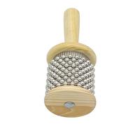 Hemobllo Cabasa de Madera 2,5 de Diámetro para Niños Instrumento de Percusión Educativo Juguete Musical para Educación Preescolar Manual