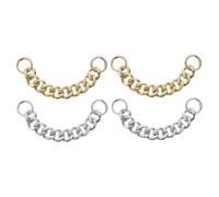 Hemobllo Cadenas para Zapatos DIY Hébilla de Cadena de Zapato Decoración Calzado Accesorios Diseño Sencillo Material Duradero Bordes Redondeados Ligeras