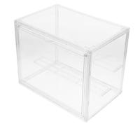 Hemobllo Caja Acrílica Transparente con Divisor Ajustable para Figuras de Acción Organizador Compacto para Exhibición y Almacenamiento Vitrina Pequeña Multifuncional para Colecciones