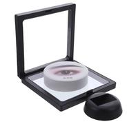 Hemobllo Caja de Almacenamiento Transparente de Película Flotante para Joyería y Cosméticos Soporte Compacto para Exhibición de Tarjetas de Cejas Organizador Portátil para Salón de Belleza