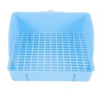 Hemobllo Caja de Arena Grande para Conejos de Plástico Rejas Desmontables y Valla Lateral, Fuerte y Ayuda a Desarrollar Hábito de Baño en Habitación o Tienda de Mascotas