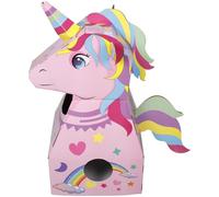 Hemobllo Caja de Cartón 3D para Armar y Vestir Juguete Infantil Ligero y Seguro Forma de Unicornio Accesorio para Juegos de Rol y Manualidades al Aire Libre