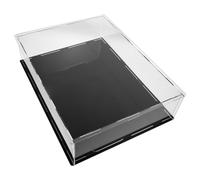 Hemobllo Caja de Exhibición para Textos Bíblicos de Acrílico Negro Resistente a Rayaduras y Polvo, Tamaño 33x25x7.5cm, Adecuado para Escritorio o Estudio