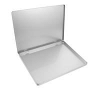 Hemobllo Caja de Hierro A4 Organizadora de Archivos Almacenamiento Portátil | Plata, para Álbumes de Fotos y Material de Oficina, Tapa Incluida, Uso en Casa y Mudanzas