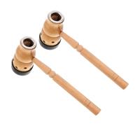 Hemobllo Caja de Moxibustión Portátil Anillo Inferior Desmontable 2 Piezas de Madera en Forma de Calabaza Compatible Varillas de Moxa para Terapia y Uso en Casa