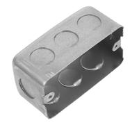 Hemobllo Caja Eléctrica Metálica Resistente para Enchufes y Tomacorrientes Engrosada, Caja de Pared para Conexiones Eléctricas Exteriores, Compatible Interruptores, Instalación Segura