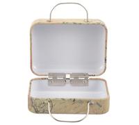 Hemobllo Caja Maletín Retro para Almacenamiento de Pestañas Postizas Diseño Compacto con Asa para Viaje Resistente y Ligera para Organizar Maquillaje y Joyas el Hogar