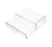 Hemobllo Caja Organizadora Transparente Cajón Pequeño Para Escritorio y Maquillaje, Organizador De Cosméticos Multifuncional, Almacenamiento Práctico Para Oficina y Hogar