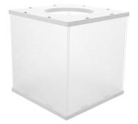 Hemobllo Caja Transparente de Acrílico Mate 20X20X20 CM para Donaciones y Votaciones Urna Electoral Portátil para Concursos y Recaudación de Fondos Ranura Segura