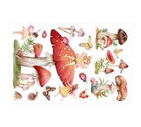 Hemobllo Calcomanía de Pared Forma de Hongo Luminosa para Decoración de Habitación Infantil, Adhesivo de Pvc Fácil de Aplicar para Dormitorio y Decoración del Hogar