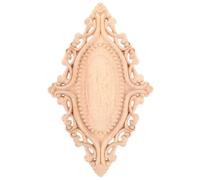 Hemobllo Calcomanías para Muebles De Madera Tallada Panel Ovalado Adhesivo Diseño Artístico para Ambientes Interiores Color Caqui