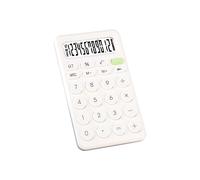 Hemobllo Calculadora Escolar Básica Blanca de Dígitos para Estudiantes y Oficina Dispositivo Compacto y para Cálculos Simples y Contabilidad
