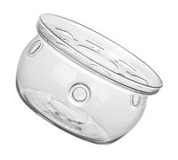 Hemobllo Calentador Base Resistente al Calor Soporte para Vela de Tetera de Vidrio de Borosilicato para Calentar Té Accesorio para Té Hogar y Oficina