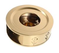 Hemobllo Calentador De Tetera: Calentador De Tetera Inoxidable, Portavelas De Flores Huecas, Soporte De Metal, Base para Tetera De Café Y, para Tetera De Vidrio.