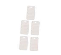 Hemobllo Calzas Niveladoras para Muebles y Sofá Blancas, Cuñas De Fijación Acanaladas, Juego De 5 Piezas Resistentes para Elevar Patas De Cama y Mesa, Uso Doméstico y DIY