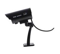 Hemobllo Cámara de Seguridad Falsa CCTV Simulada de Alta Simulación para El Hogar Tienda Almacén Panel Solar/batería de Tamaño Real