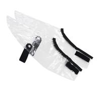 Hemobllo Capa para Zapatos de Barbero y Estilista Transparente Talla Grande Resistente al Agua 2 Piezas Protectores Antideslizantes para Salones de Peluquería y Uso Profesional