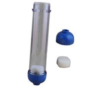 Hemobllo Carcasa de Filtro de Agua Transparente para Purificador Doméstico Botella de Filtrado Reutilizable Alimenticio para Filtración de Agua