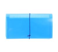 Hemobllo Carpeta Expandible B6 13 Compartimentos Organizador de Archivos de Oficina Transparente Almacenamiento Portátil para Facturas Recibos y Documentos Color Azul 1 Unidad