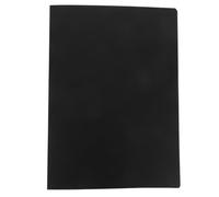 Hemobllo Carpeta Organizadora Negra A4 con 20 Fundas de Plástico Pp y Acabado Mate para Documentos y Partituras en Oficina y Viaje