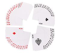 Hemobllo Cartas de Póker en Papel para Sublimación 2 Juegos en Blanco Cara Tarjetas de Transferencia Térmica para Manualidades y Entretenimiento DIY