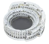 Hemobllo Cenicero Decorativo de Cemento Estilo Retro, Pequeño Tamaño, Diseño Inspirado en Coliseo Romano, Adecuado para Oficina y Hogar, Adorno Funcional y Seguro para Cenizas