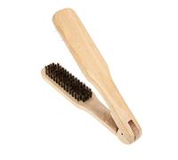 Hemobllo Cepillo Alisador de Cerdas V-shaped para Cabello Liso, Peine de Madera Bristles Antiestáticos para Uso Profesional Hogar