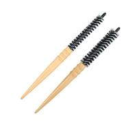 Hemobllo Cepillo Cabello Redondo y Cepillo para Secar Secador 2 Piezas Tamaño Pequeño y Grande de Madera Natural para Mujer y Hombre Peinado y Volumen Profesional en Hogar y Salón