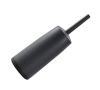 Hemobllo Cepillo de Limpieza para Inodoro Negro Diseño Único de Centro de Gravedad y Ranuras para Limpieza Eficaz en Baños y Centros Comerciales
