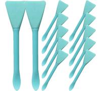 Hemobllo Cepillo de Mascarilla Facial Doble Extremo de Silicona Azul para Aplicación Uniforme y Delicada en Rutinas Diarias de Cuidado Cutáneo, Paquete de 20 Unidades