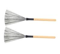 Hemobllo Cepillo de Tambor de Madera con Mango Instrumento de Percusión Portable para Adultos Cepillo de Jazz Duradero y Ligero para Bateristas y Principiantes