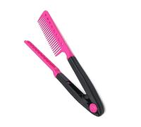 Hemobllo Cepillo Para Cabello Forma De v Rojo, Peine Alisador Portátil, Herramienta De Peinado Para Peluquería y Uso Diario, Tamaño Compacto, Cerdas Suaves Indoloras, Desenredado Fácil